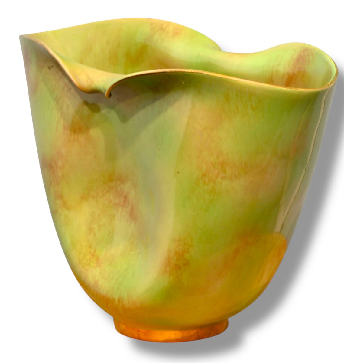 Vaso in Ceramica Policroma - Italia Anni 50-photo-3